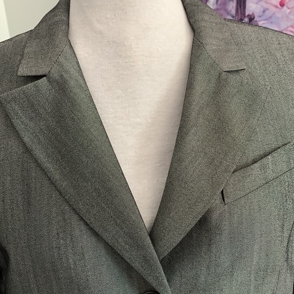 BCBG MaxAzria silver blazer size 12 - Picture 2 of 5